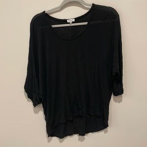 Splendid black shirt with 3/4 length sleeve